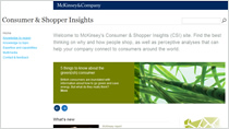 Consumer & shopper insights site