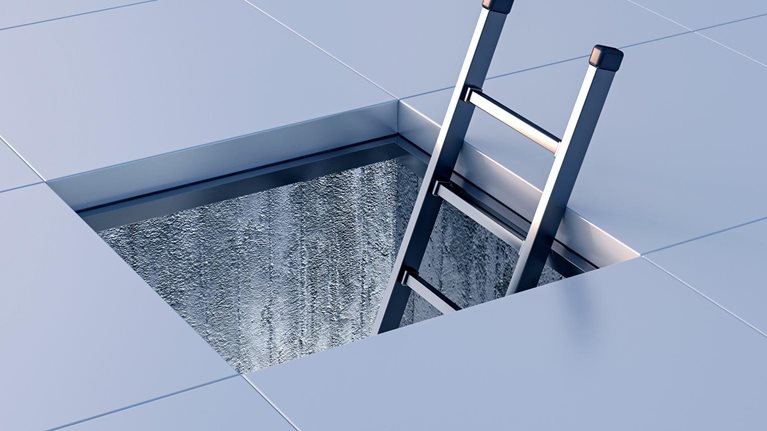 3D Rendering, ladder and duct