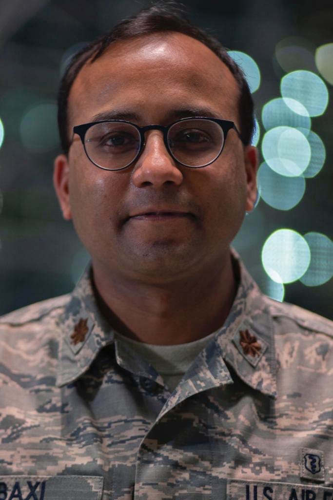Sanjiv Baxi, a U.S. Air Force Reserve physician serving a NYC hospital