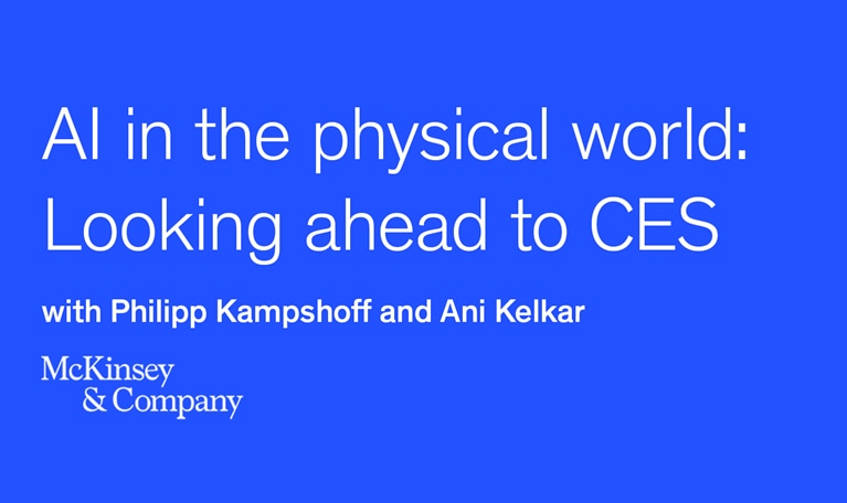 AI in the Physical World Looking ahead to CES