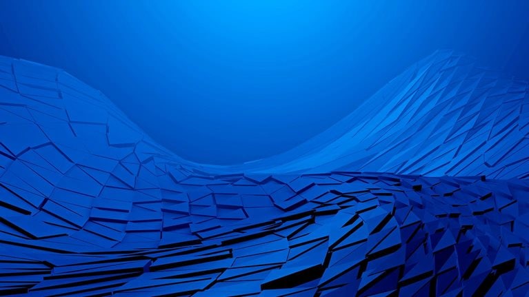 A wavy blue abstract geometrical background