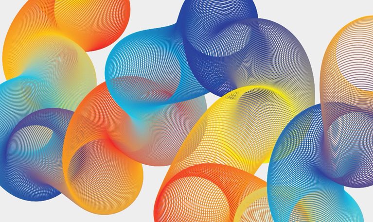 Colorful bouncing springs