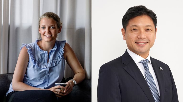 Mette Lykke and Nobu Okada