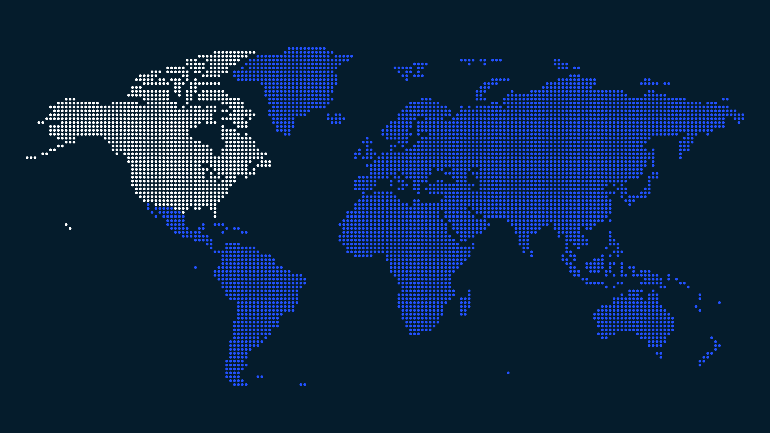 World map with North America highlighted