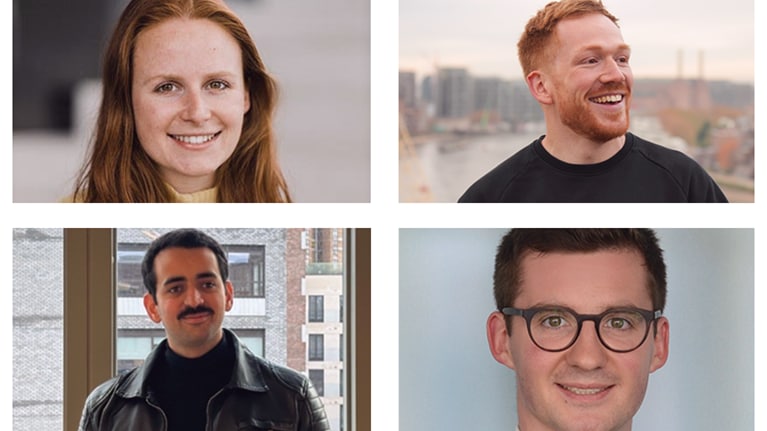 Image of four alumni who made the Forbes 30 under 30 Europe list