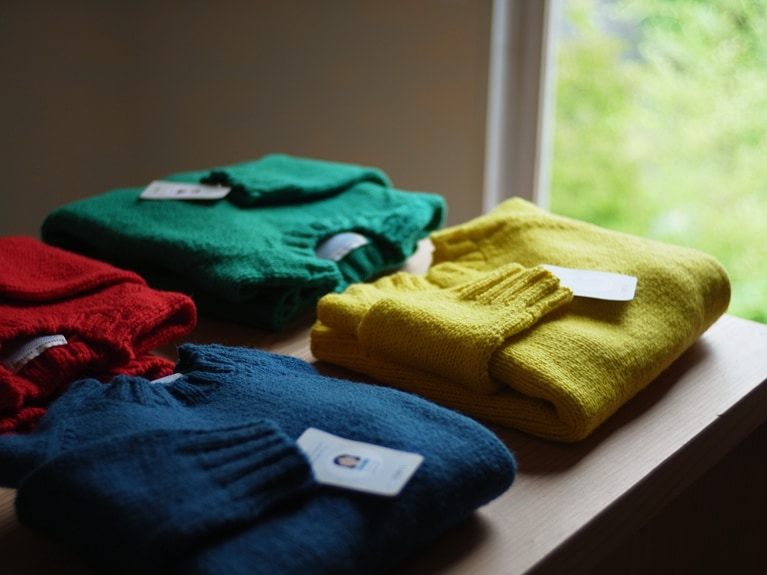 Image of finished sweaters