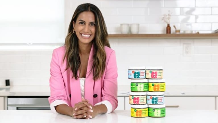 Sabeena Ladha with her products