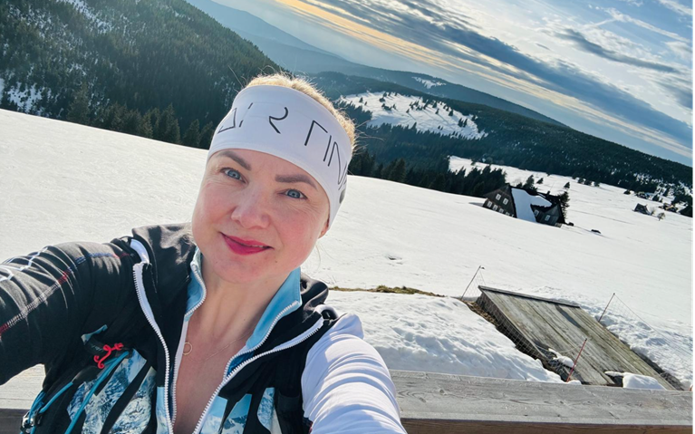 Radka Dohnalová skiing
