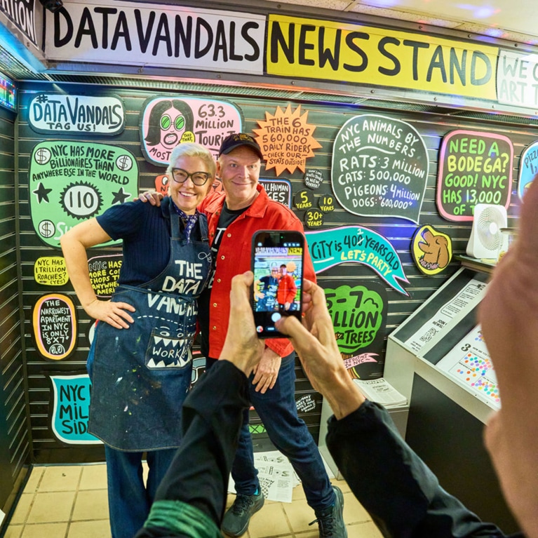 Data Vandals installation in New York City