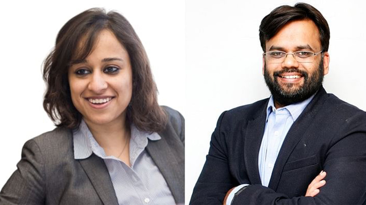 Rivigo co-founders Gazal Kalra (left) and Deepak Garg (right)