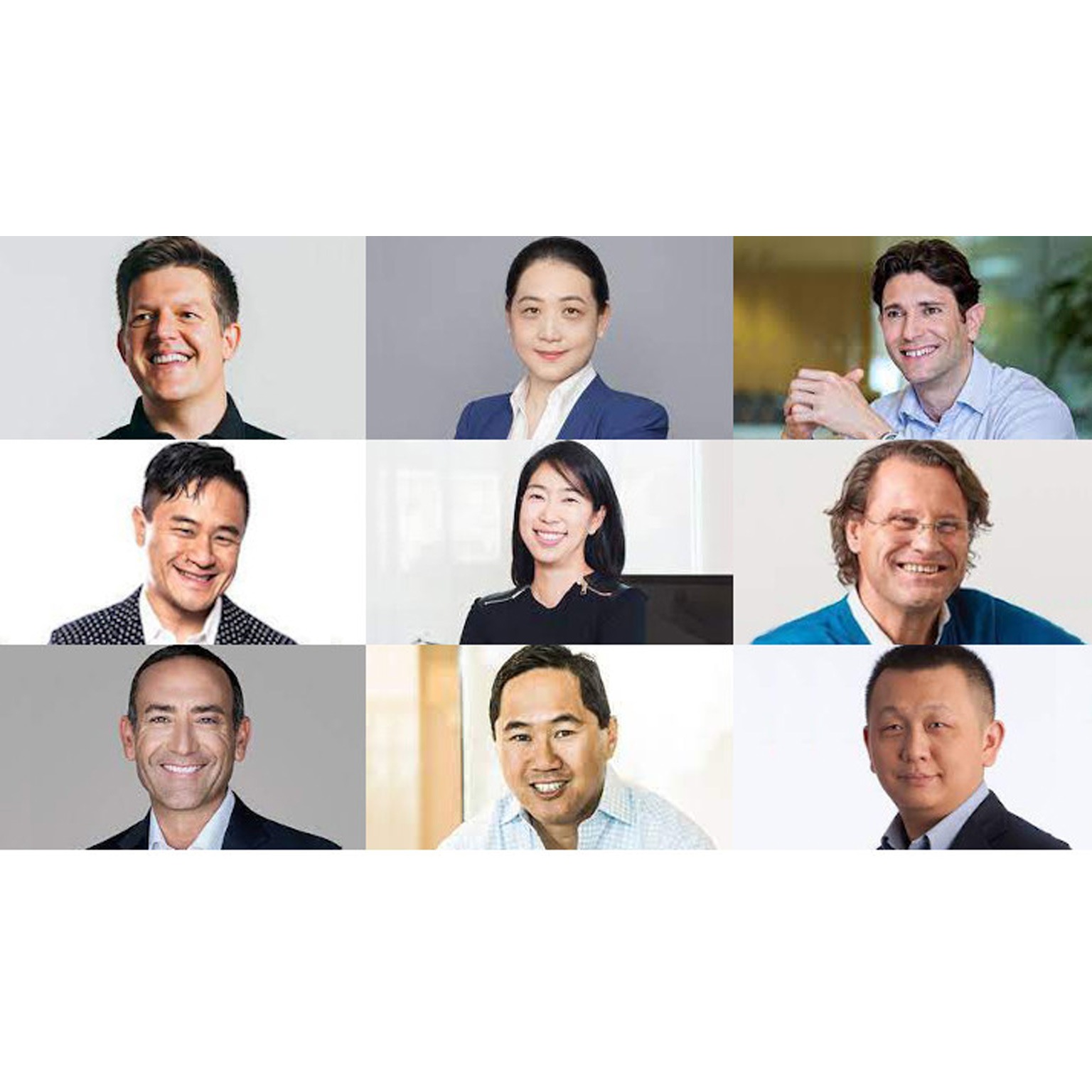 Collage with images of 9 alumni included on the Midas List