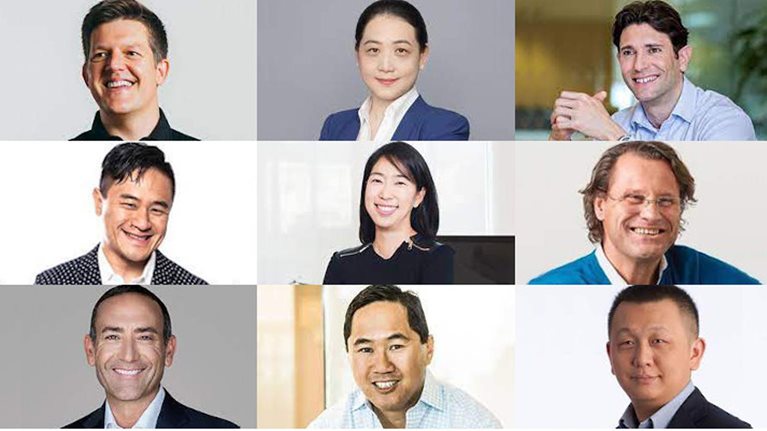 Collage with images of 9 alumni included on the Midas List