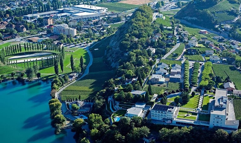 Aerial view of the Sierre plant