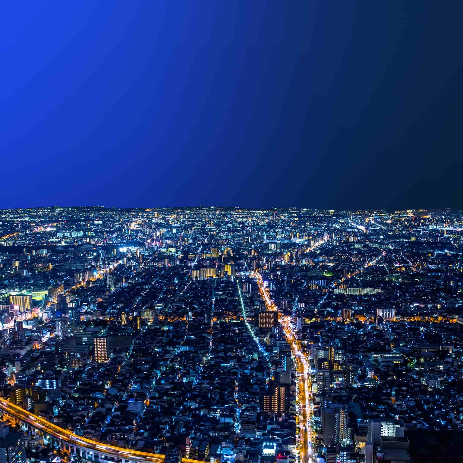 Image of city lights