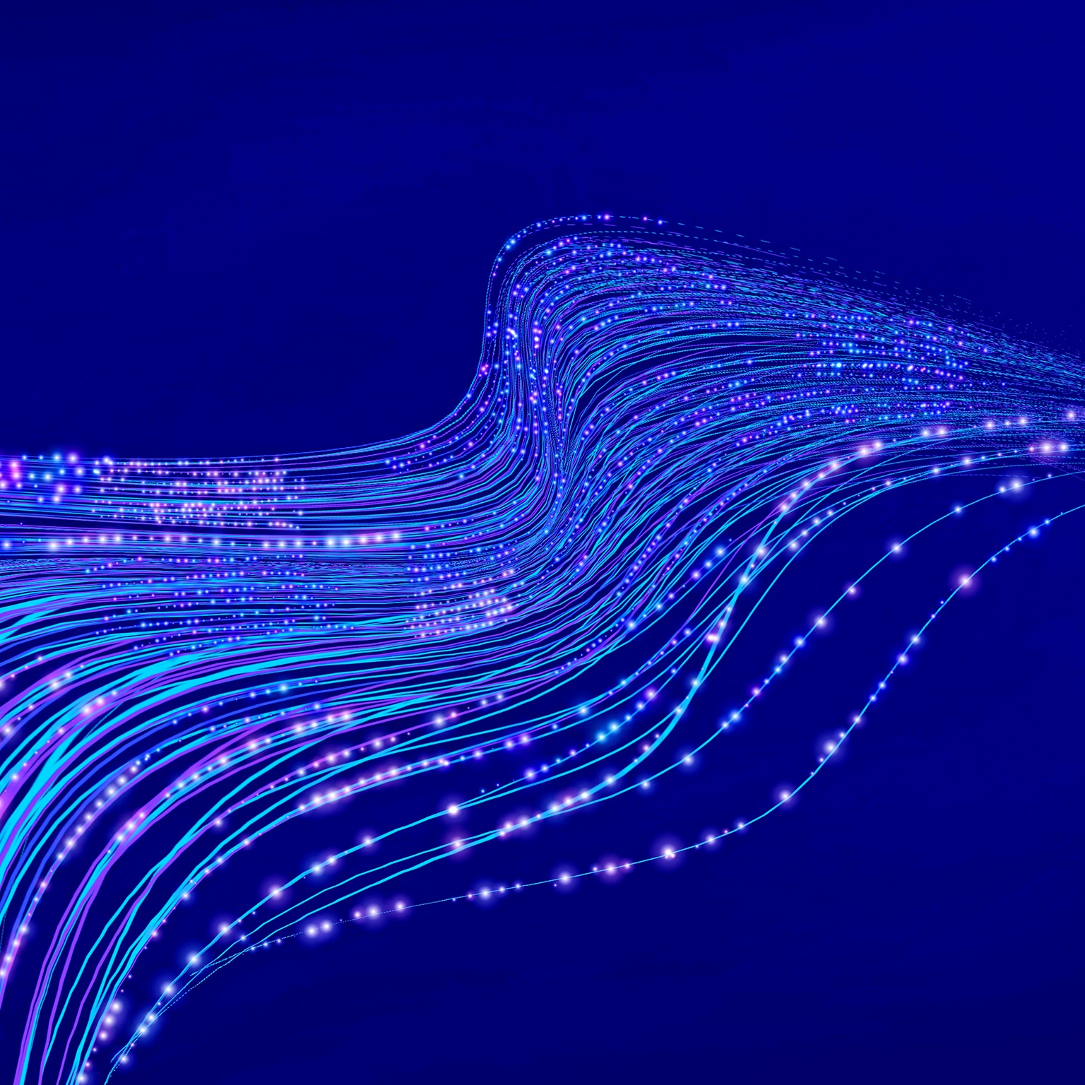Digital data flow concept illustration