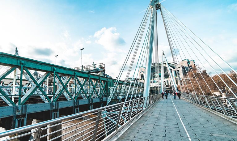 Hungerford Bridge, Golden Jubilee Bridges, London, United Kingdom