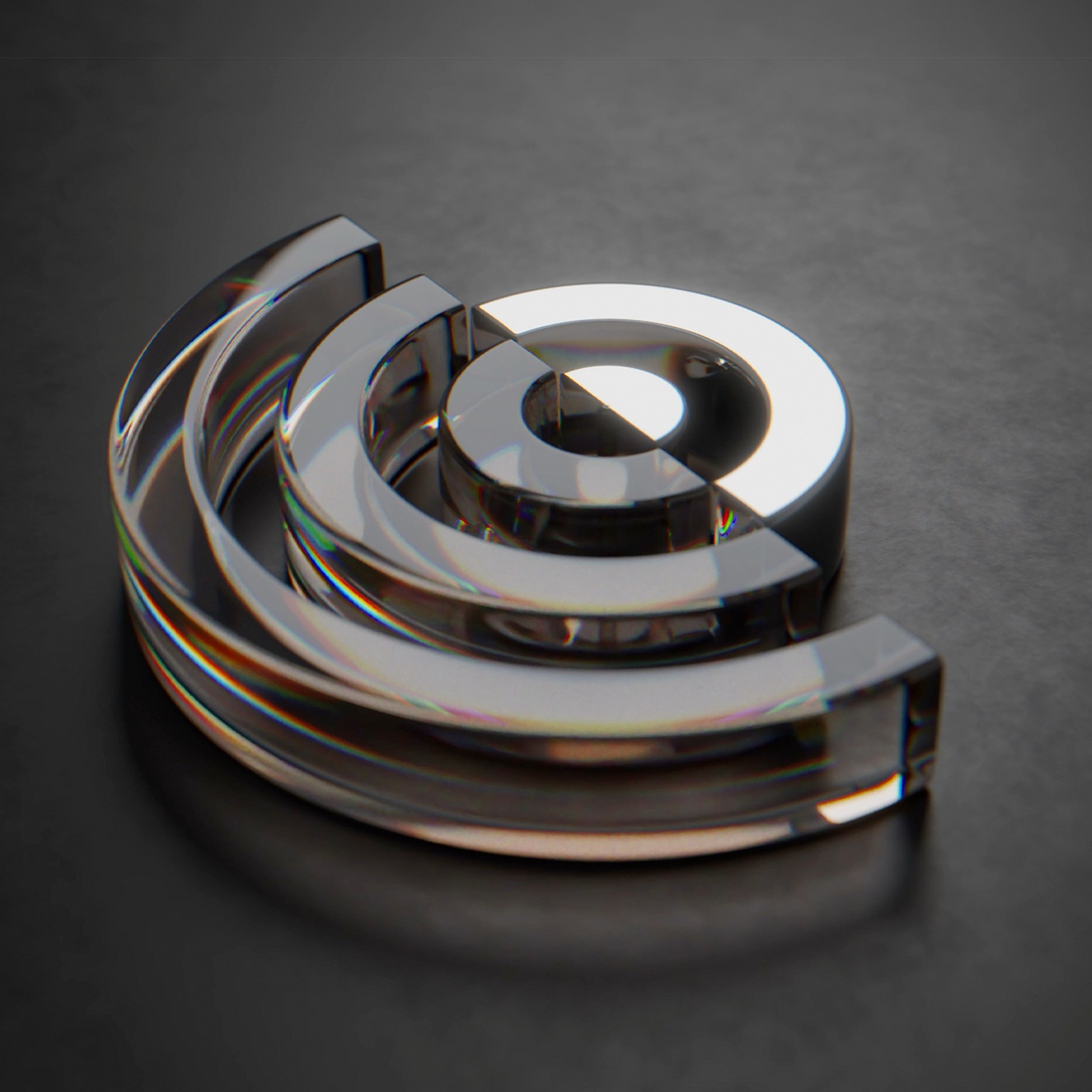 Glass and metal waves propagating in a loop.