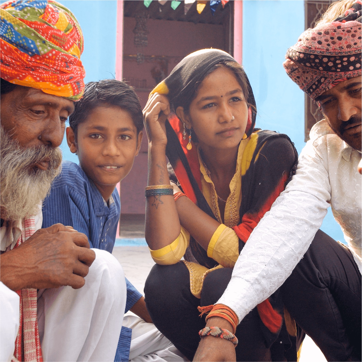 Image showing people from various ages gathered around as part of a community to illustrate how six years of higher quality life for everyone is within reach in the report titled “Adding years to life and life to years"