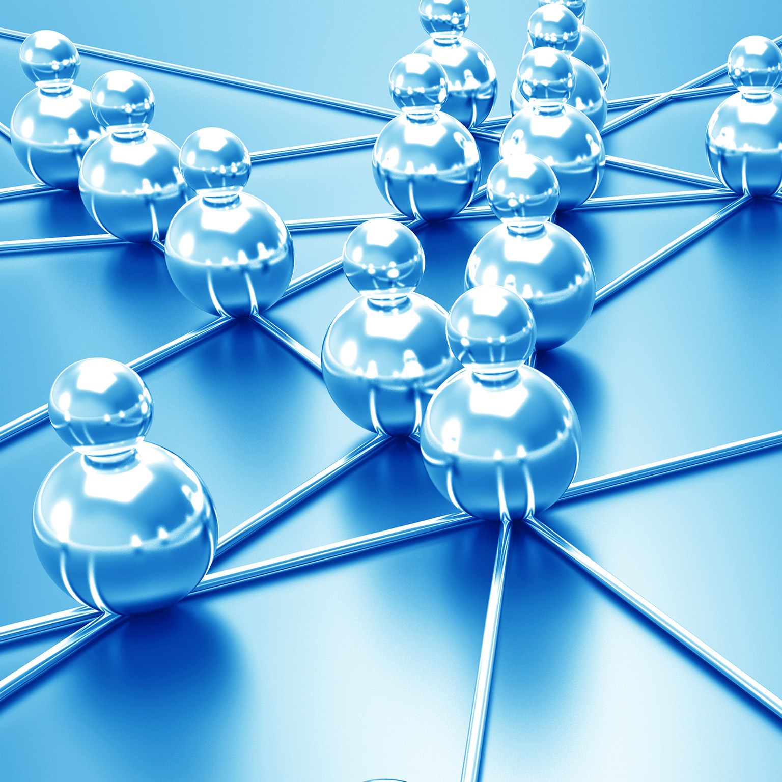  Digital illustration of a networking concept