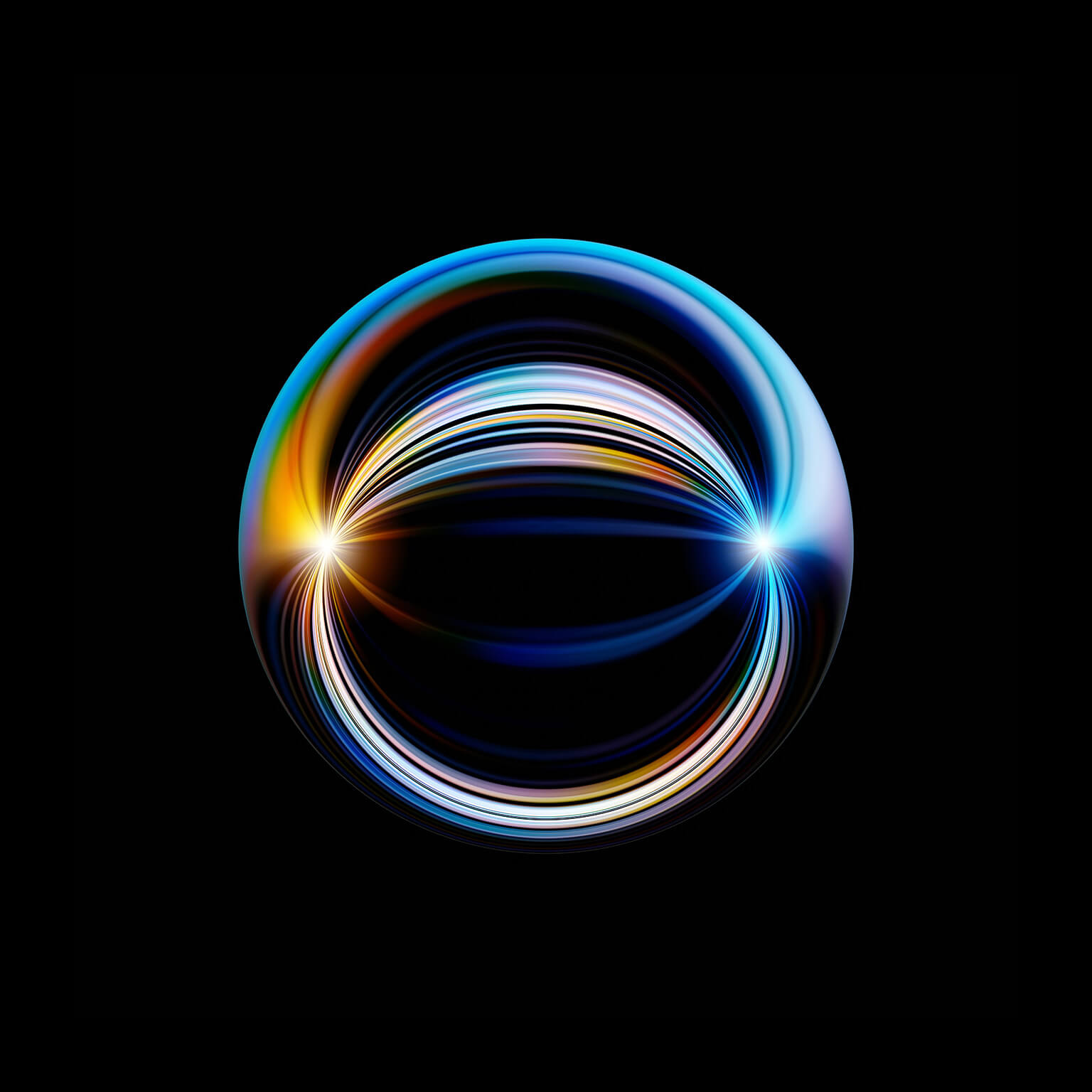 illustration ominous glowing orb