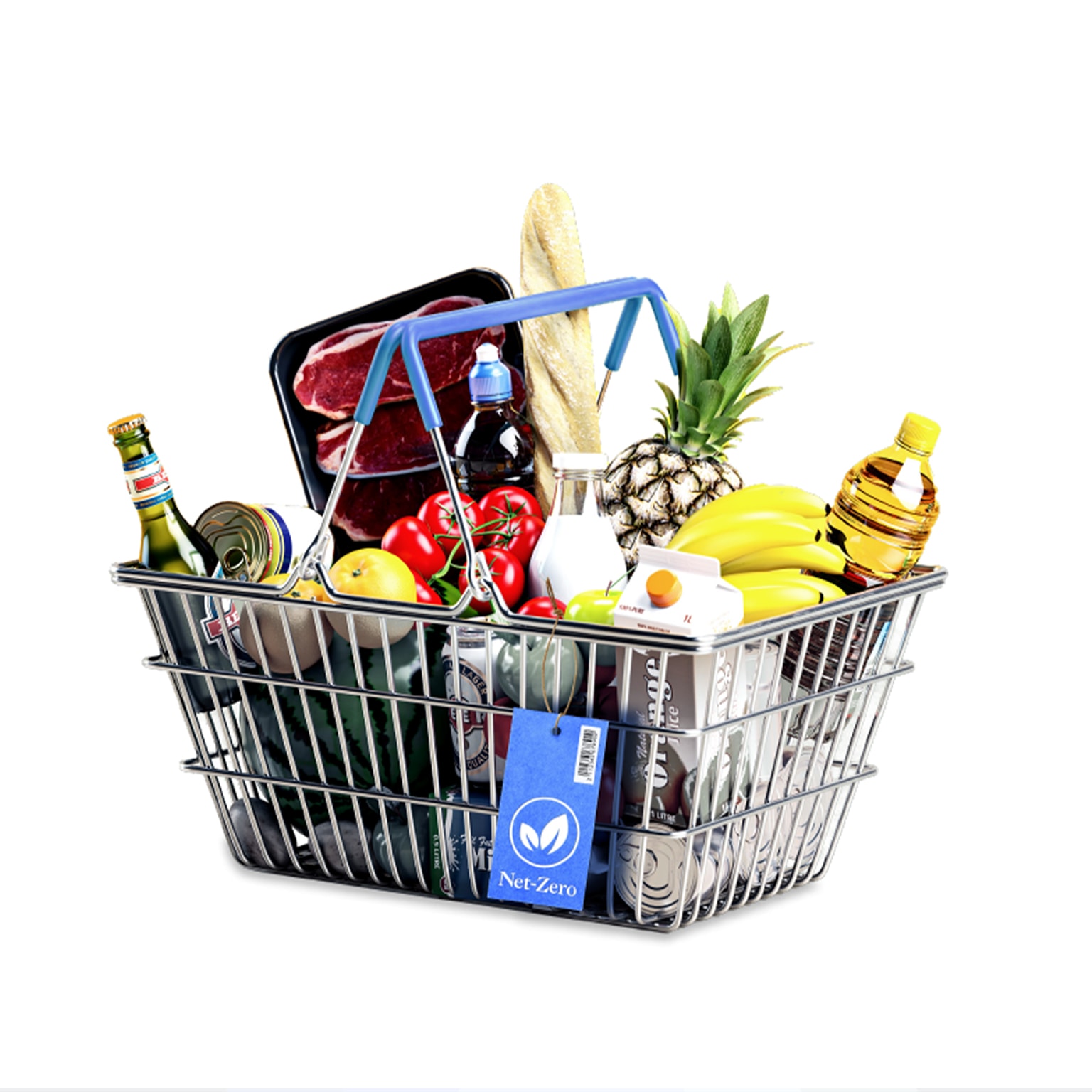 Grocery shopping basket