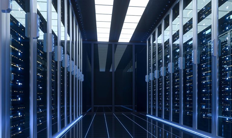 Server Room - stock photo