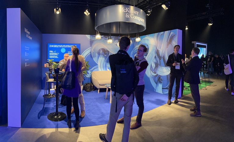 McKinsey booth at Slush