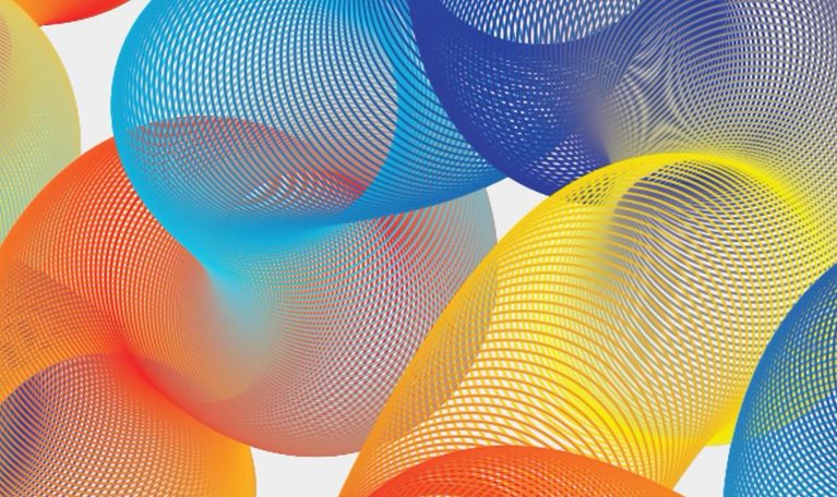 Colorful bouncing springs