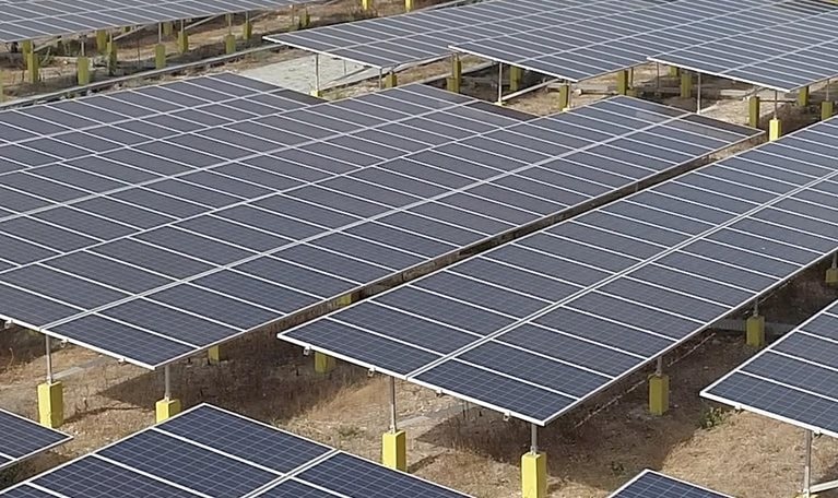 Sumba Solar Panel. - stock video