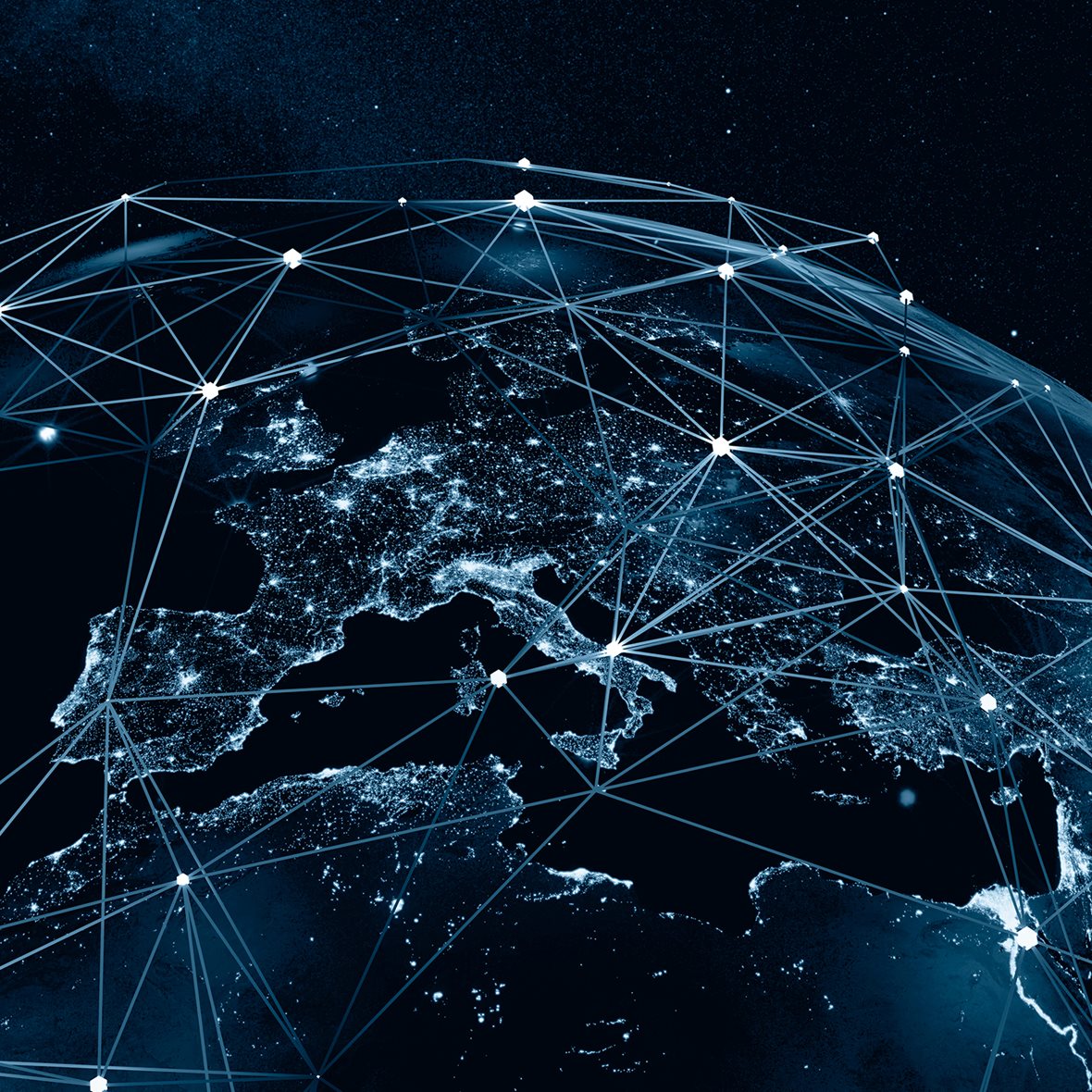 Global connections, conceptual illustration