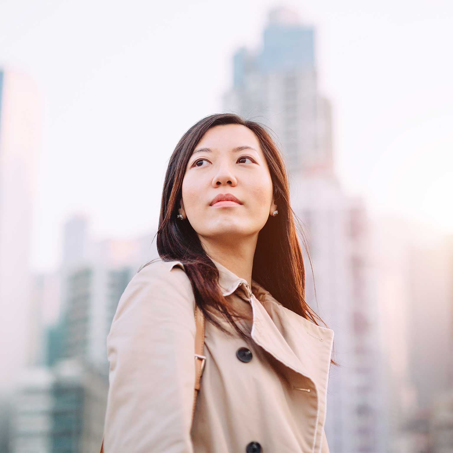 Image of motivated working woman