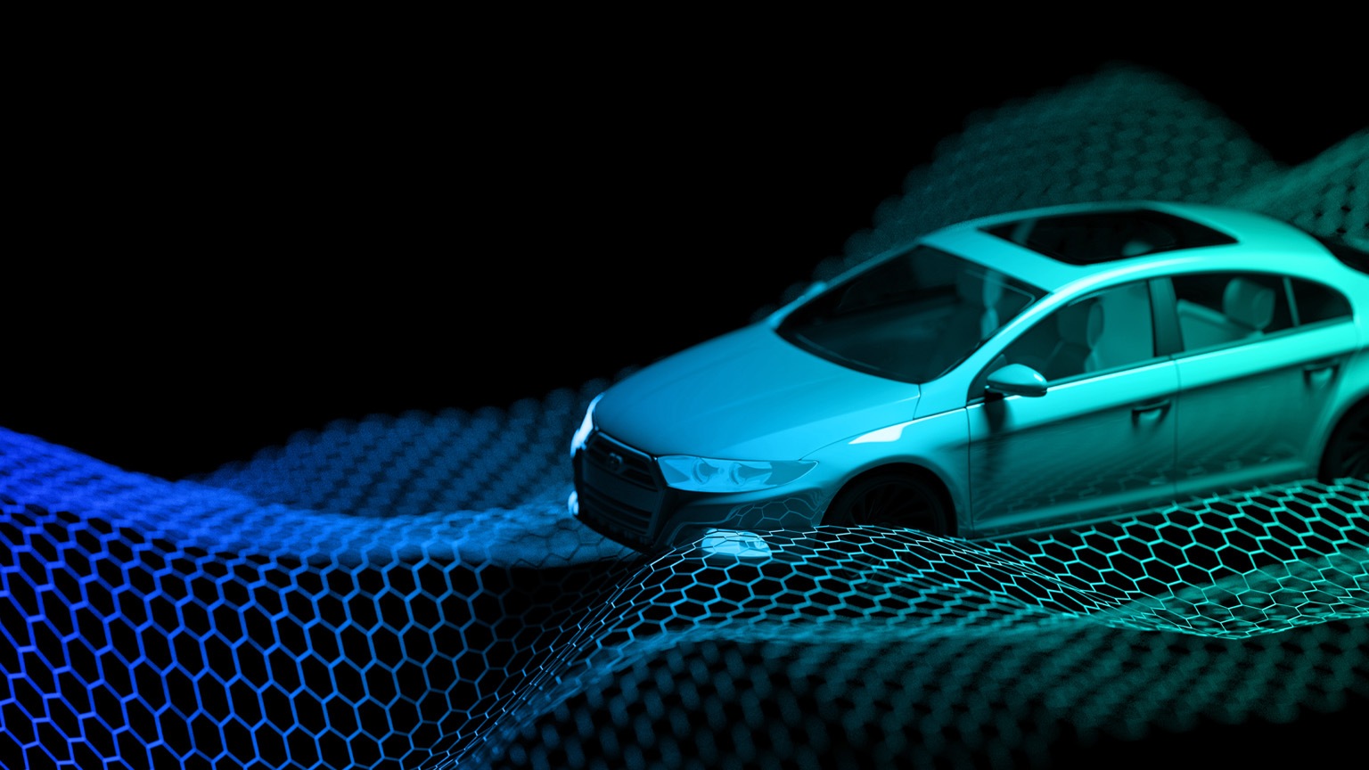 Lidar Autonomous Self Driving Driverless Vehicle Finding Parking On Road