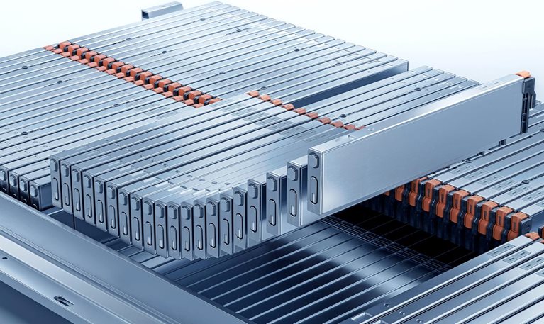 High Performance Battery Pack Assembly with Rectangular Modules for Electric Vehicle or Hybrid Car