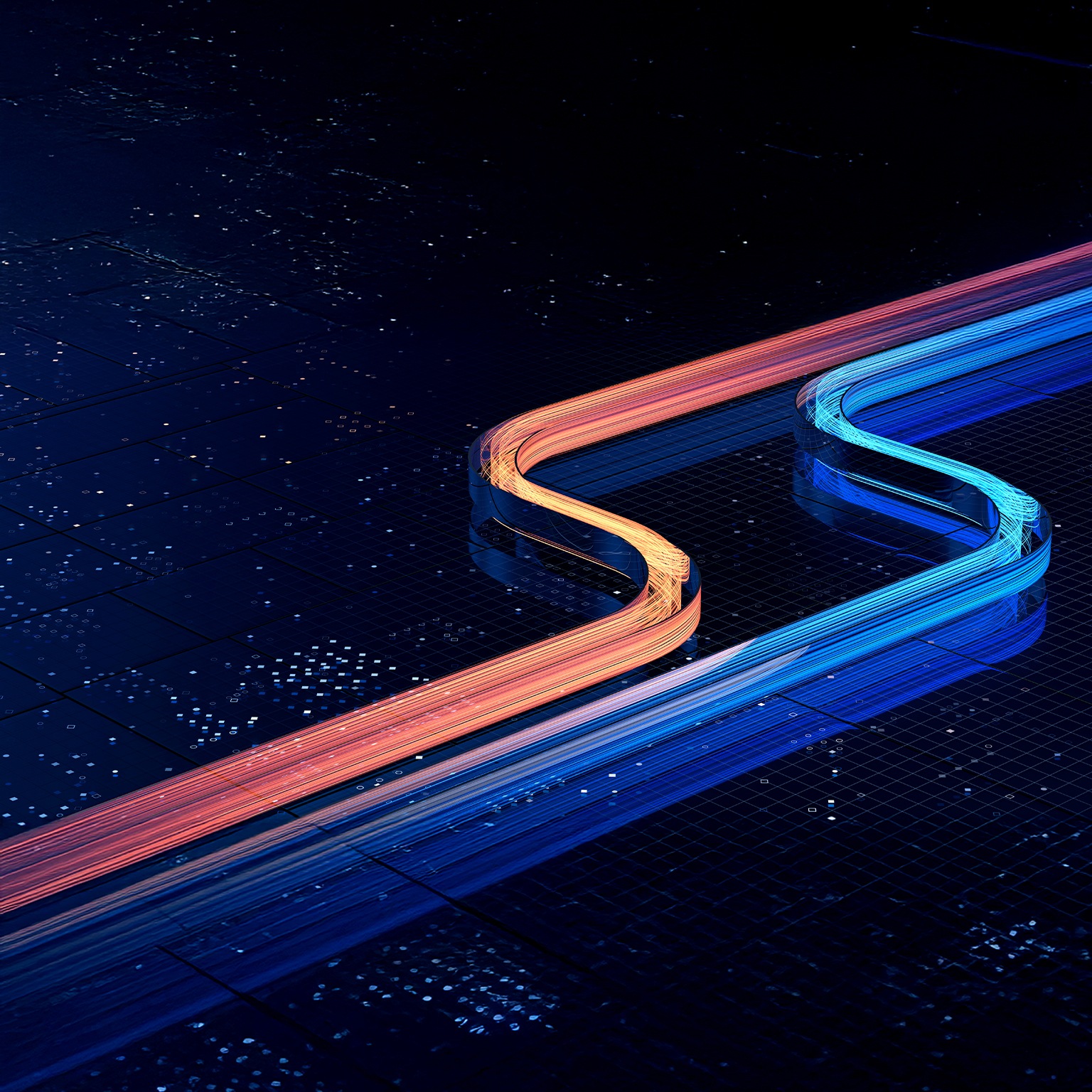 3D rendering of rapidly flowing particle data