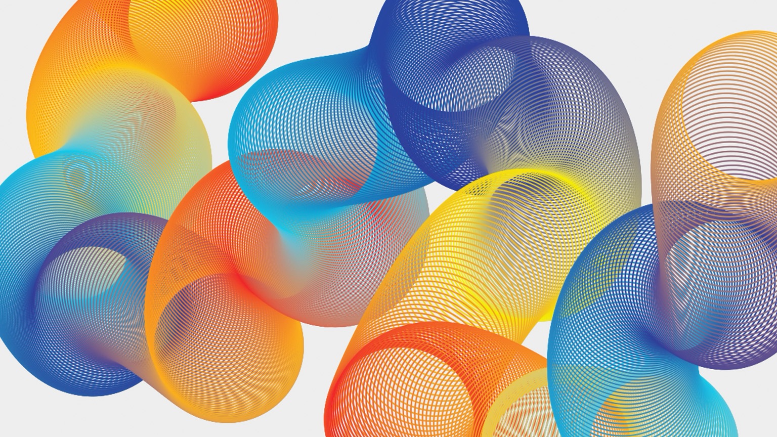 Colorful bouncing springs