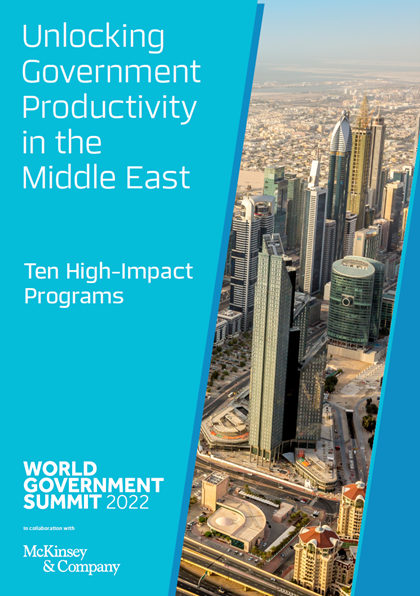 The World Government Summit outlines 5 steps to boost government productivity