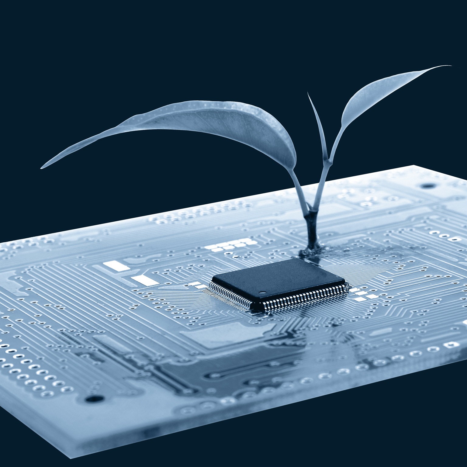 Nanotechnology conception - stock photo