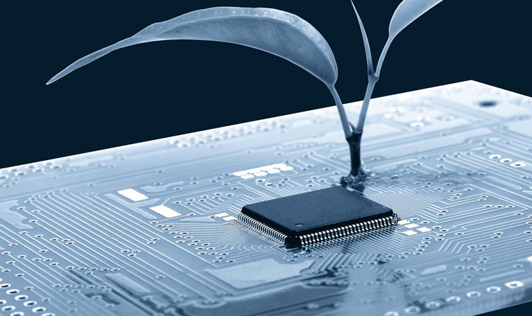 Nanotechnology conception - stock photo