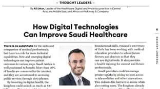 How digital technology can improve Saudi Healthcare