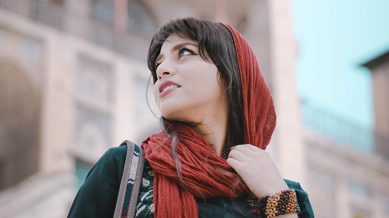 Middle Eastern woman - stock photo