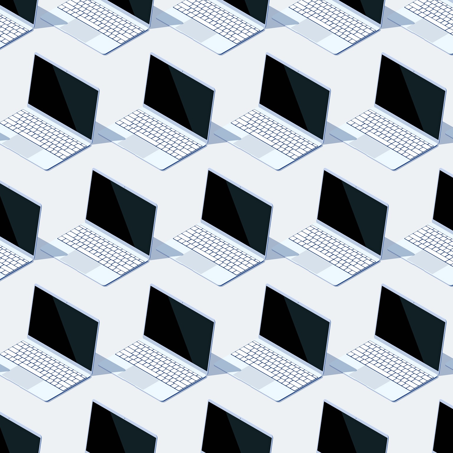 Seamless pattern made from laptop computers.