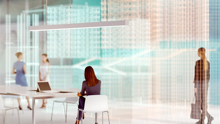 digital office - stock photo