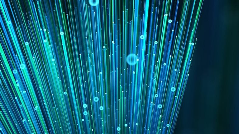 Particle lines expanding outward.