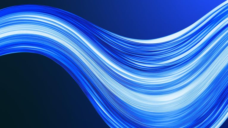 Abstract lines waving up and down.