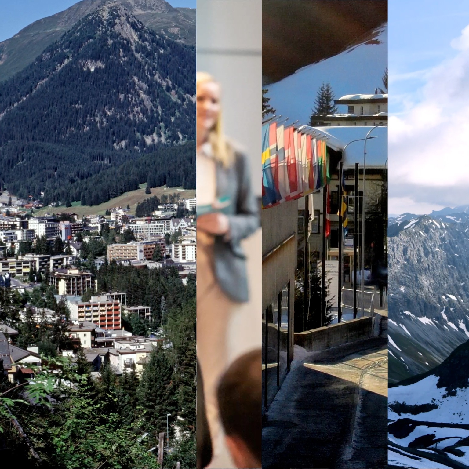 scenic video of Davos, Switzerland