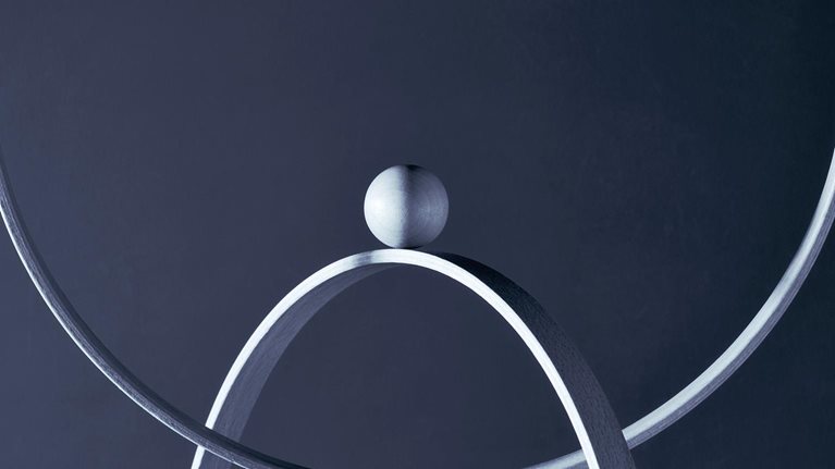 Balancing ball representing accuracy