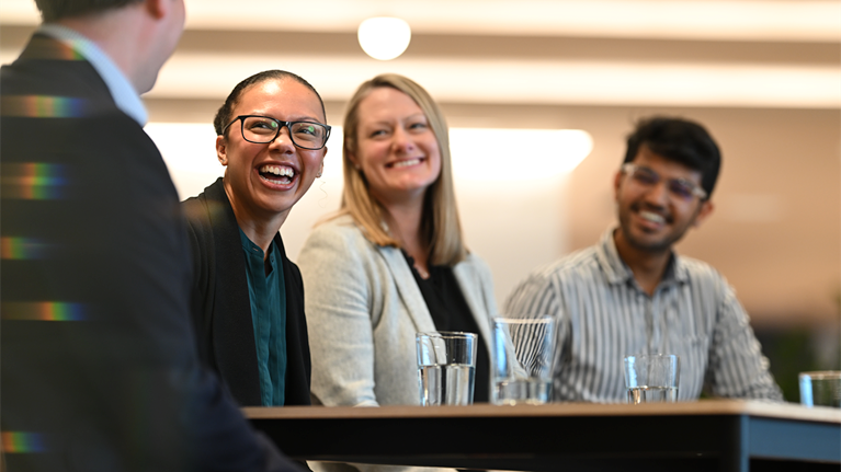 Image of students smiling