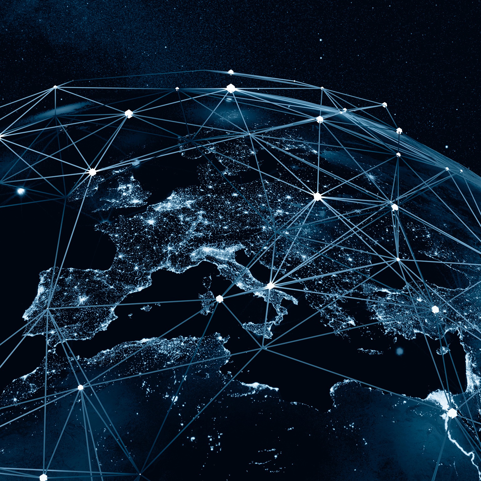 Global connections, conceptual illustration