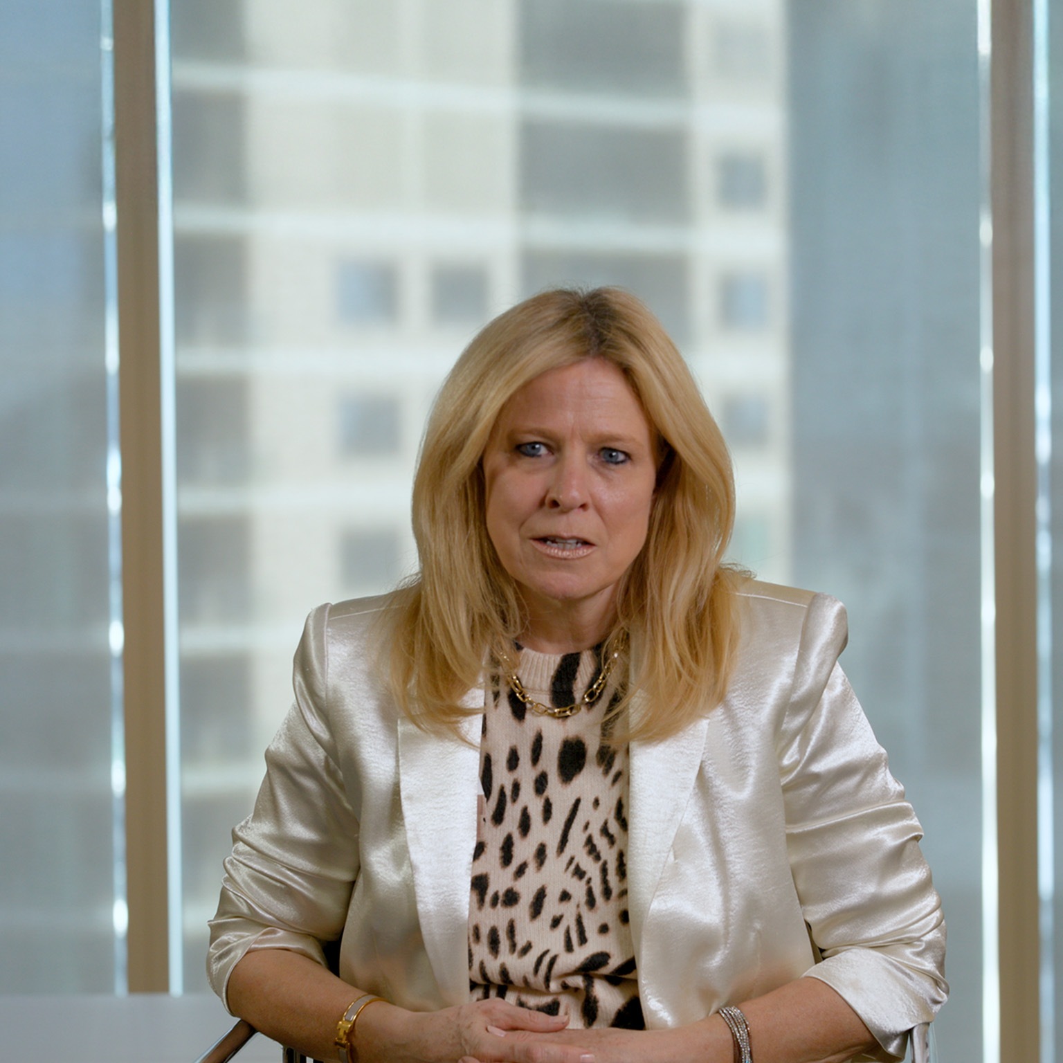 Image of Kelly Ungerman during an interview.