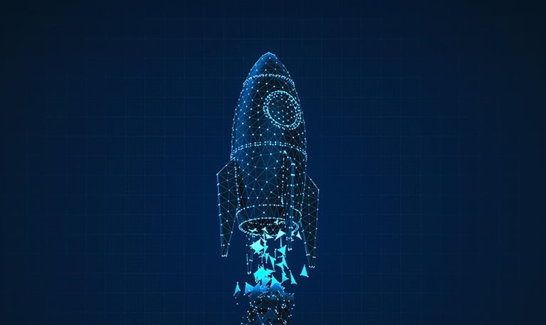 Rocket Launch Digital Business Startup